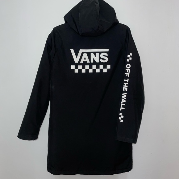 Vans Black Hooded Coat - Picture 1 of 2